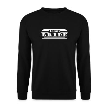 Bride - Team Bride - Unisex Sweatshirt - black - Front - Alina (178cm) & Michal (187cm)