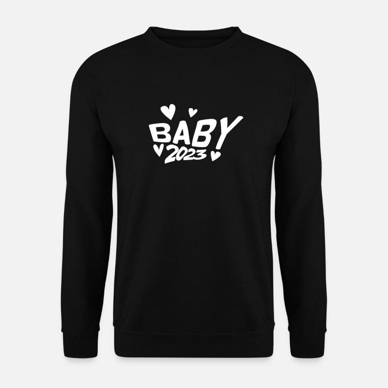Grossesse Bébé enceinte 2023 - Sweat-shirt Unisexe - noir