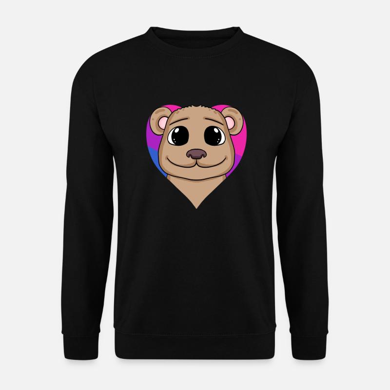 Bisexuell Braunbär Geschenk - Unisex Pullover - Schwarz