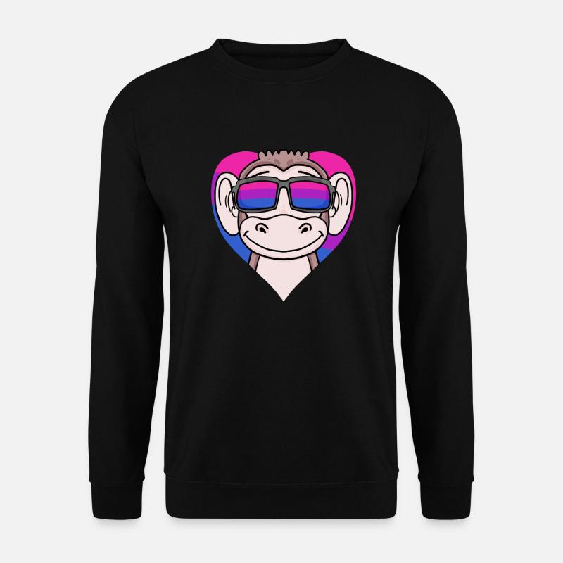 Bisexuell Affe Geschenk - Unisex Pullover - Schwarz