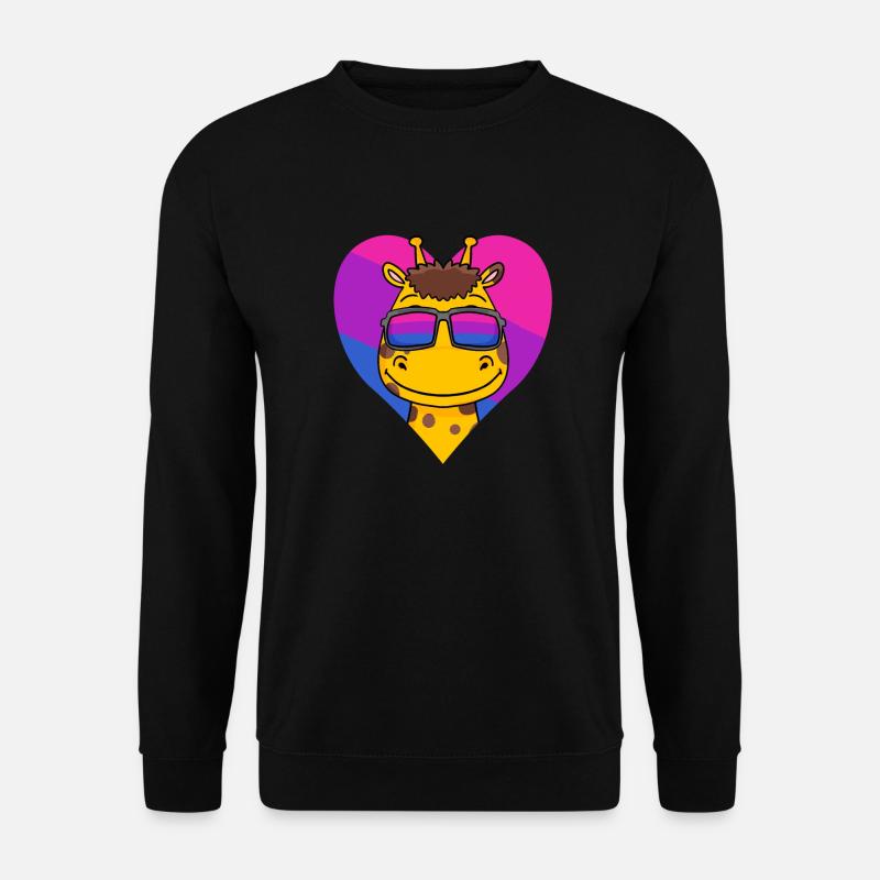 Bisexuell Giraffe Geschenk - Unisex Pullover - Schwarz
