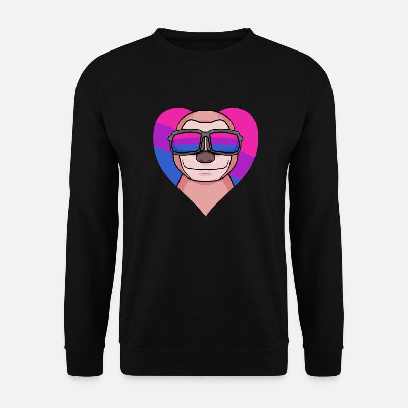 Bisexual Sloth Gift - Unisex Sweatshirt - black