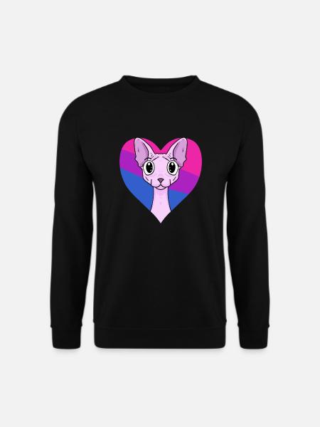 Cadeau bisexuel Sphynx Cat - Sweat-shirt Unisexe - noir