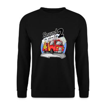2 ans Jeune camion de pompiers voiture - Sweat-shirt Unisexe - noir - Devant - Alina (178cm) & Michal (187cm)