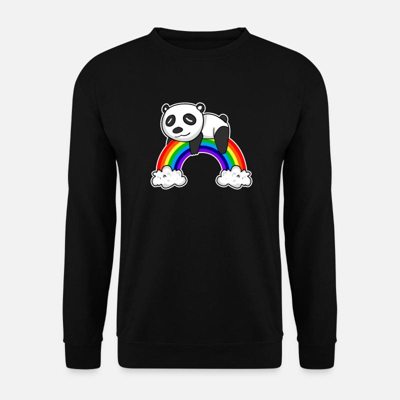 Rainbow Panda - Unisex Sweatshirt - black