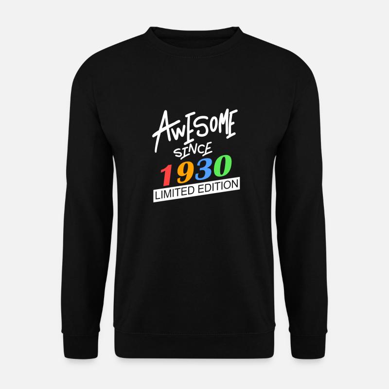 1930 - Unisex Pullover - Schwarz
