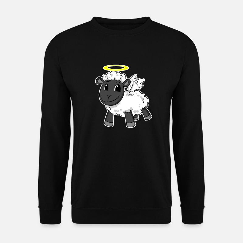 Sheep Angel - Unisex Sweatshirt - black