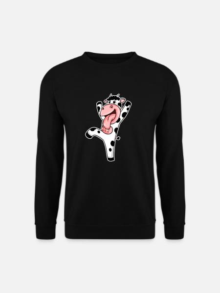 Kuh - Unisex Pullover - Schwarz