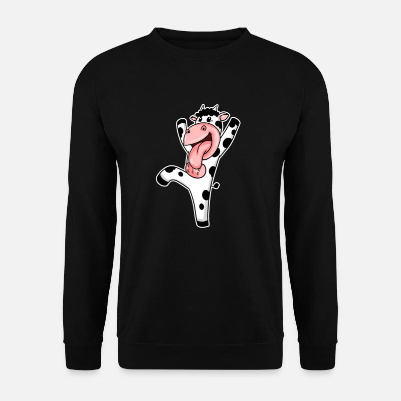 Kuh - Unisex Pullover - Schwarz