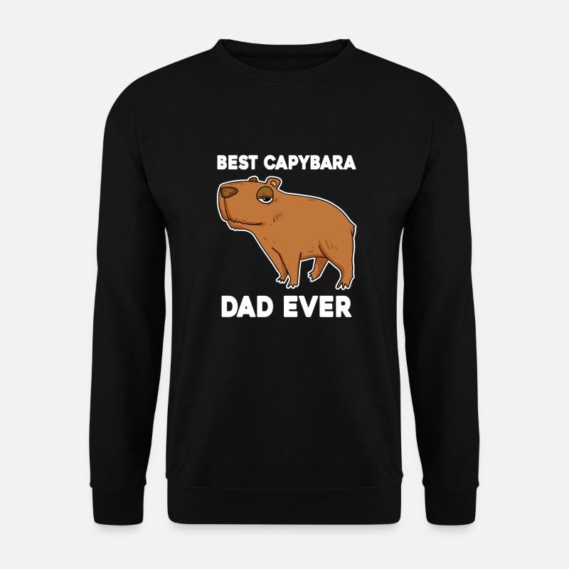 Capybara Père Capybara - Sweat-shirt Unisexe - noir