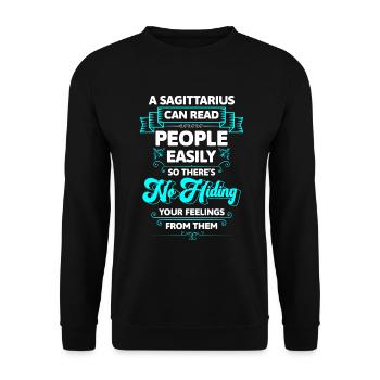 Sternzeichen Astrologie Energie - Unisex Pullover - Schwarz - Vorne - Alina (178cm) & Michal (187cm)