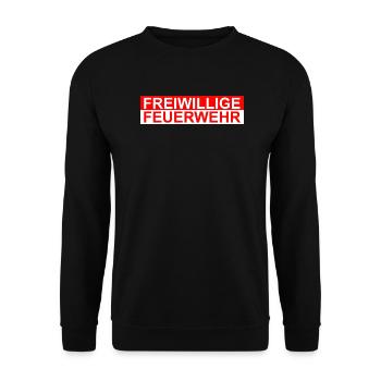 Freiwillige Feuerwehr - Unisex Pullover - Schwarz - Vorne - Alina (178cm) & Michal (187cm)
