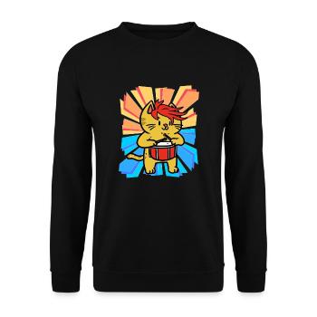 Birthday Gift Christmas Gift Child Xmas - Unisex Sweatshirt - black - Front - Alina (178cm) & Michal (187cm)