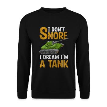 Panzer Kämpfen Soldaten Feuerkraft - Unisex Pullover - Schwarz - Vorne - Alina (178cm) & Michal (187cm)