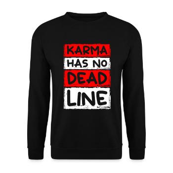 Fate Positive Motivation - Unisex Sweatshirt - black - Front - Alina (178cm) & Michal (187cm)