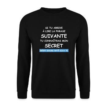 je vais être grand frère - Sweat-shirt Unisexe - noir - Devant - Alina (178cm) & Michal (187cm)