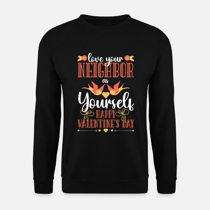 Romantic Couples Husband Partner - Unisex Sweatshirt - black