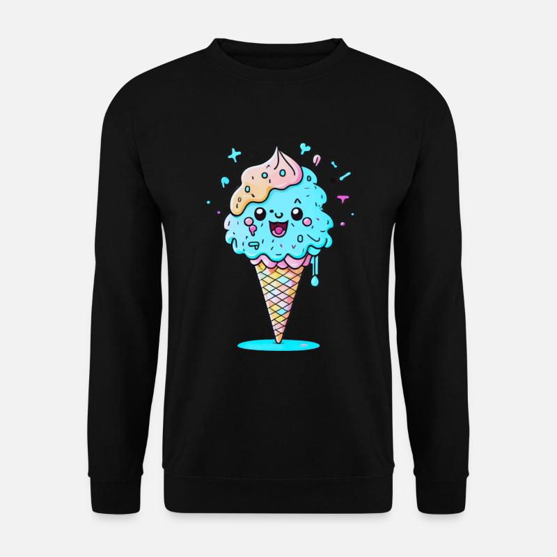 Eiswaffel - Unisex Pullover - Schwarz