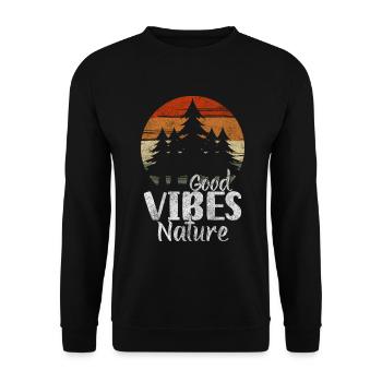 Tree Planet Hunter - Unisex Sweatshirt - black - Front - Alina (178cm) & Michal (187cm)
