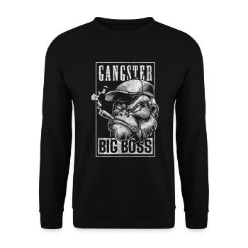 Monkey Sport Nature Primacy - Unisex Sweatshirt - black - Front - Alina (178cm) & Michal (187cm)