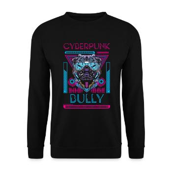 Cyborg Android Neon - Unisex Sweatshirt - black - Front - Alina (178cm) & Michal (187cm)