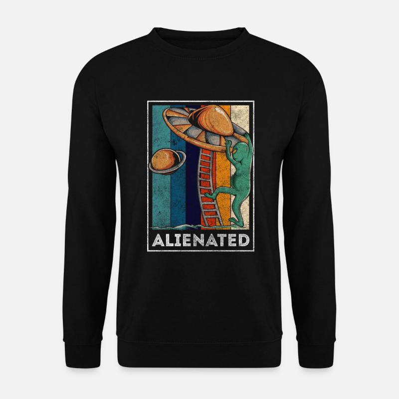 Aliens Raumschiff Erdling - Unisex Pullover - Schwarz