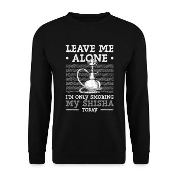 Hookah Tobacco Turkish Oriental - Unisex Sweatshirt - black - Front - Alina (178cm) & Michal (187cm)