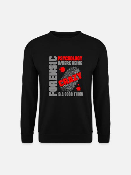 Retsmedicinsk psykolog Print Retsmedicinsk psykologi - Unisex sweater - sort