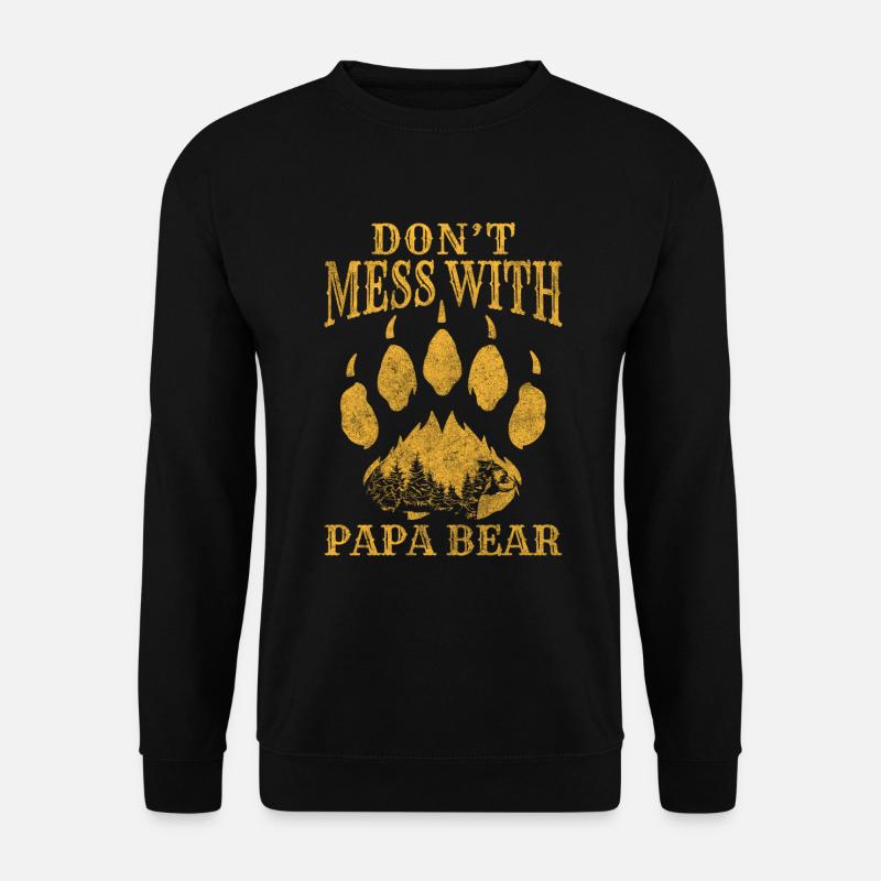 Bär Winterschlaf Tier - Unisex Pullover - Schwarz