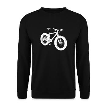 Fatbike Bike Bike - Unisex Sweatshirt - black - Front - Alina (178cm) & Michal (187cm)