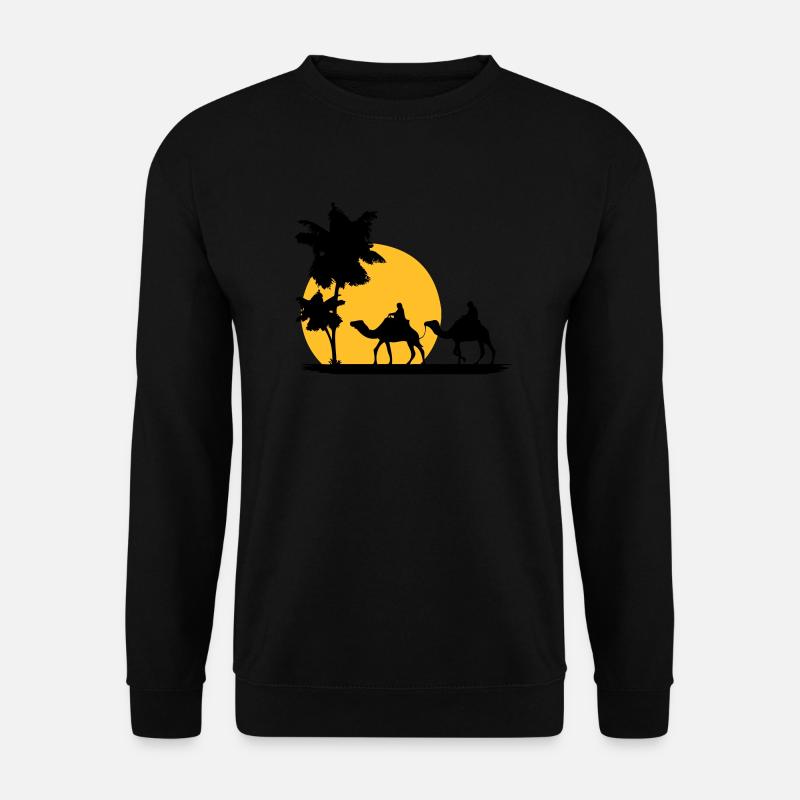 Camel - Kamel - Dromedar - Karawane - Unisex Pullover - Schwarz