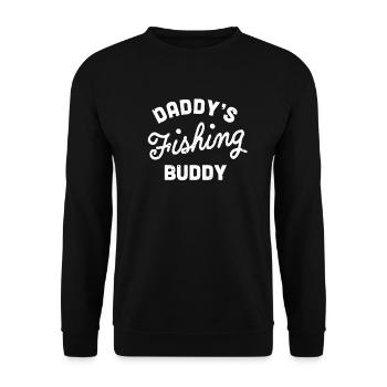 Papa pêche fils bébé poisson pêcheur cadeau - Sweat-shirt Unisexe - noir - Devant - Alina (178cm) & Michal (187cm)
