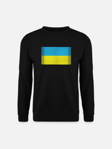 herz ukraine love kiew krim flagge valentin ukrain - Unisex Pullover - Schwarz