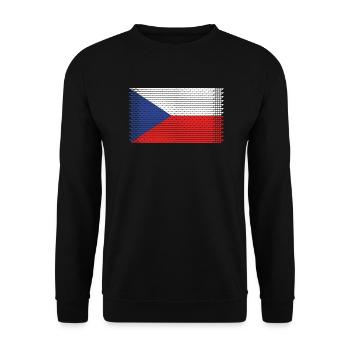 heart czech czech prague czech praha - Unisex Sweatshirt - black - Front - Alina (178cm) & Michal (187cm)