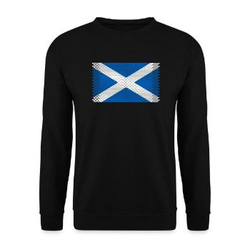 coeur ecosse cornemuse ecosse ecosse ecosse - Sweat-shirt Unisexe - noir - Devant - Alina (178cm) & Michal (187cm)