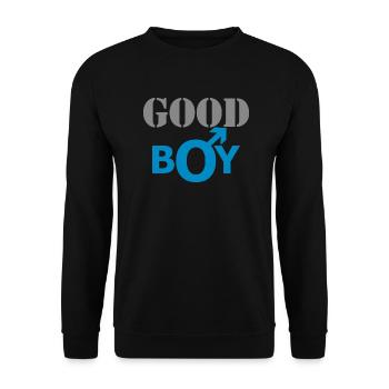 GOOD BOY - Unisex Sweatshirt - black - Front - Alina (178cm) & Michal (187cm)