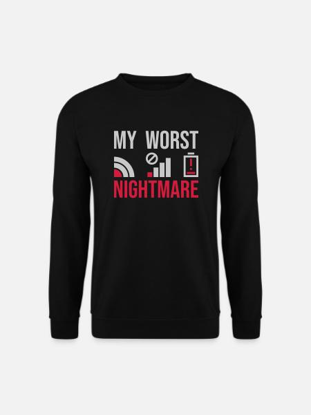 Symbols my worst nightmare - Unisex Sweatshirt - black