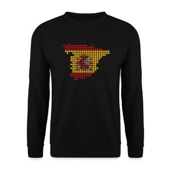 Spain - Unisex Sweatshirt - black - Front - Alina (178cm) & Michal (187cm)