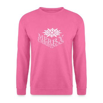 Joyeux Noël avec flocon de neige - Sweat-shirt Unisexe - rose - Devant