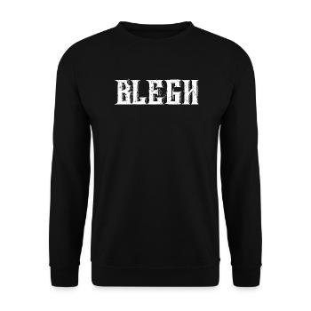 Blegh Metalcore Deathcore - Unisex Pullover - Schwarz - Vorne - Alina (178cm) & Michal (187cm)