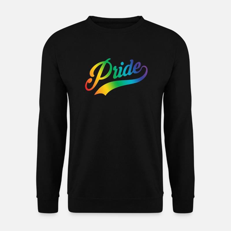 Pride Script clr - Sweat-shirt Unisexe - noir
