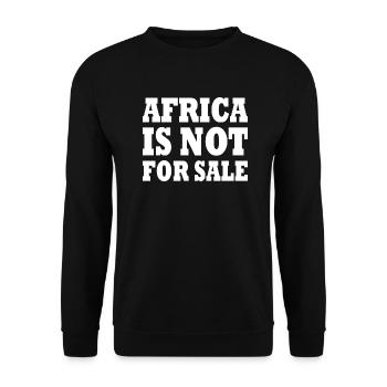 africa is not for sale - Sweat-shirt Unisexe - noir - Devant - Alina (178cm) & Michal (187cm)