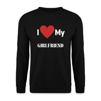 J’aime ma copine - Sweat-shirt Unisexe - noir - Devant - Alina (178cm) & Michal (187cm)