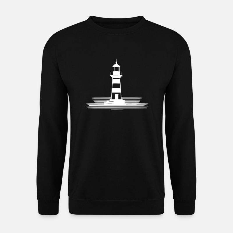 Phare 3 blanc - Sweat-shirt Unisexe - noir
