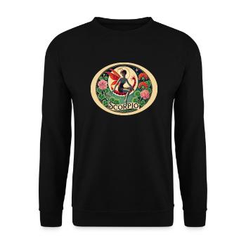 Scorpio - Unisex Sweatshirt - black - Front - Alina (178cm) & Michal (187cm)