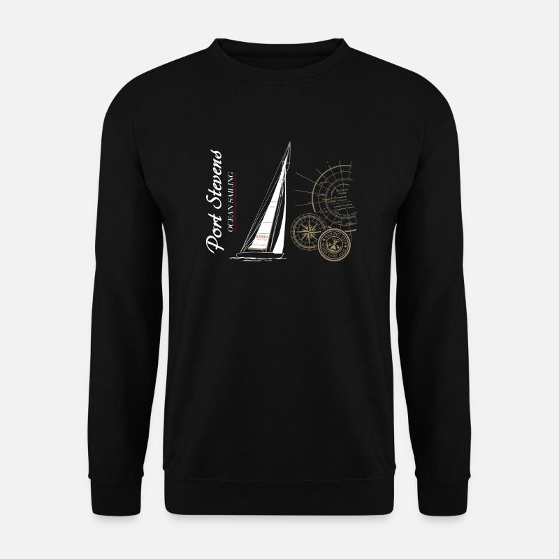 Segelboot - Unisex Pullover - Schwarz