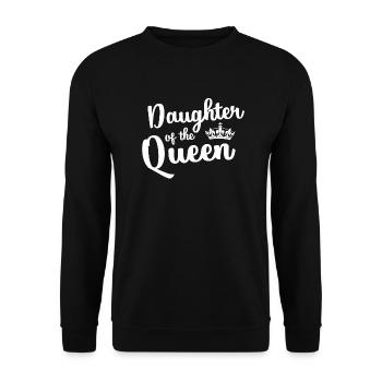 Daughter of the Queen - Unisex Pullover - Schwarz - Vorne - Alina (178cm) & Michal (187cm)