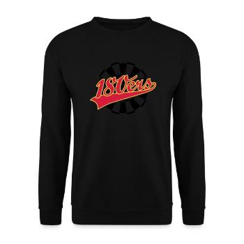 180ers 3C - Unisex Pullover - Schwarz - Vorne - Alina (178cm) & Michal (187cm)