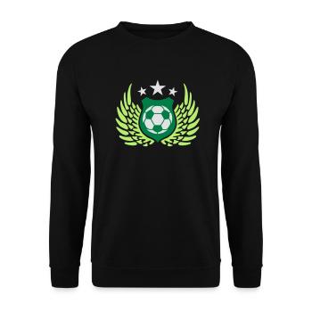fussball_k_3c - Unisex Sweatshirt - black - Front - Alina (178cm) & Michal (187cm)