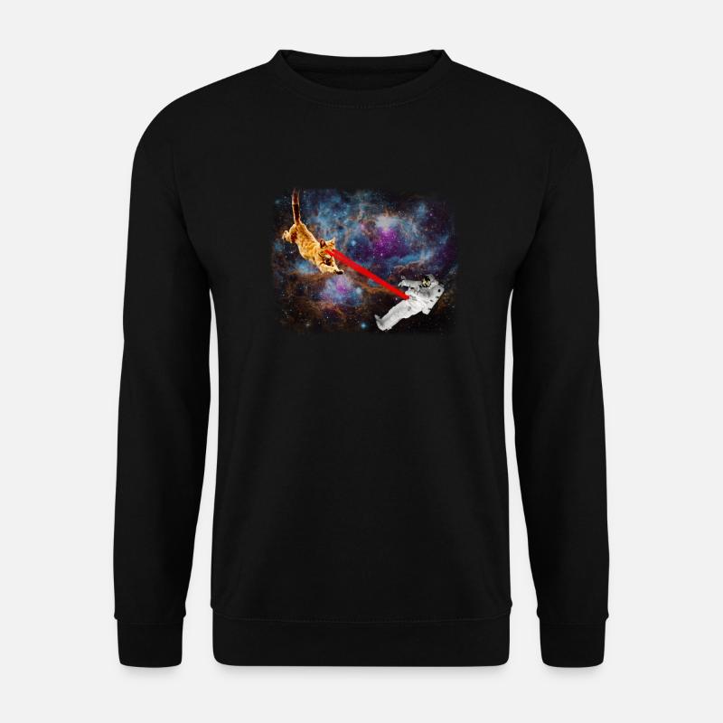 Spacecat Weltraumkatze - Unisex Pullover - Schwarz